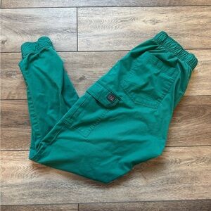 Teal UA Scrub Drawstring Cargo Pants
